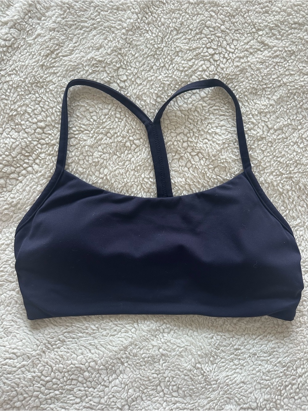 Amazon Pavoi navy blue sports bra size Medium